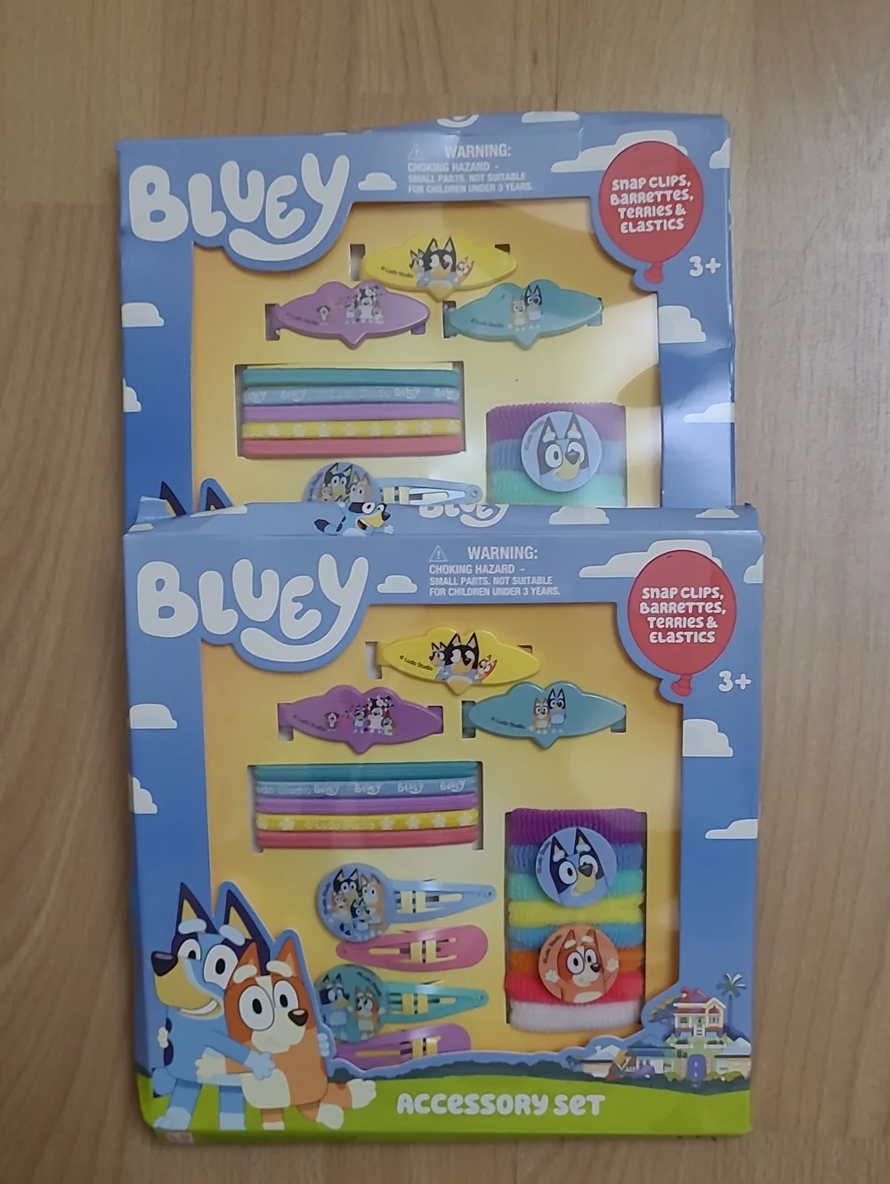 Luv Her Bluey Girls 20 Piece Accessory Set with 3 Barrettes, 4 Snap Hair Clips,